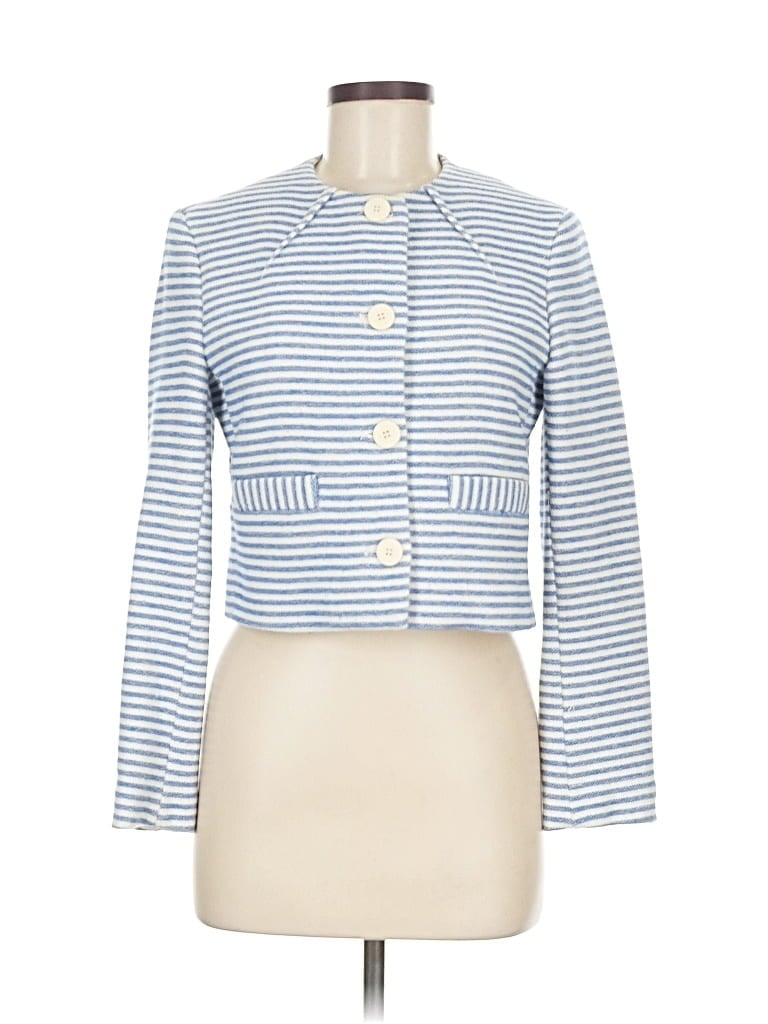 Pre-owned Zara Basic Blazer Jacket In Blue