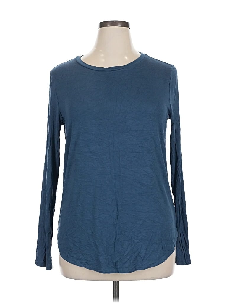Pre-owned Old Navy Long Sleeve T-shirt In Blue