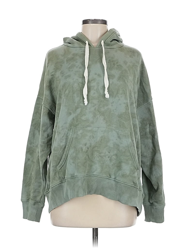 Pre-owned Aerie Pullover Hoodie In Green