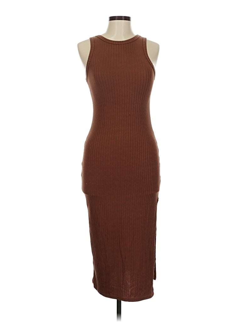 Pre-owned Nasty Gal Inc. Casual Dress In Brown