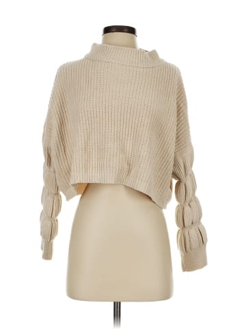 Bobbles & Lace Turtleneck Sweater (view 1)