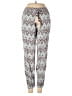 Skemo 100% Rayon Chevron-herringbone Gray Silver Casual Pants Size S - photo 1