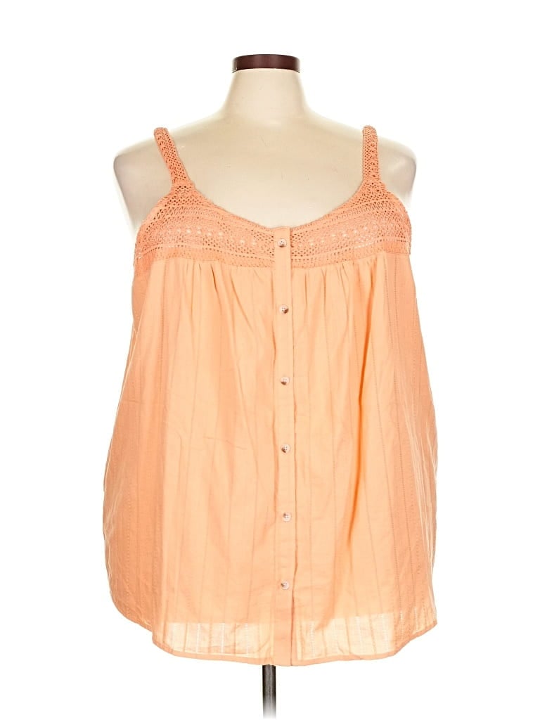 Torrid Sleeveless Blouse In Orange
