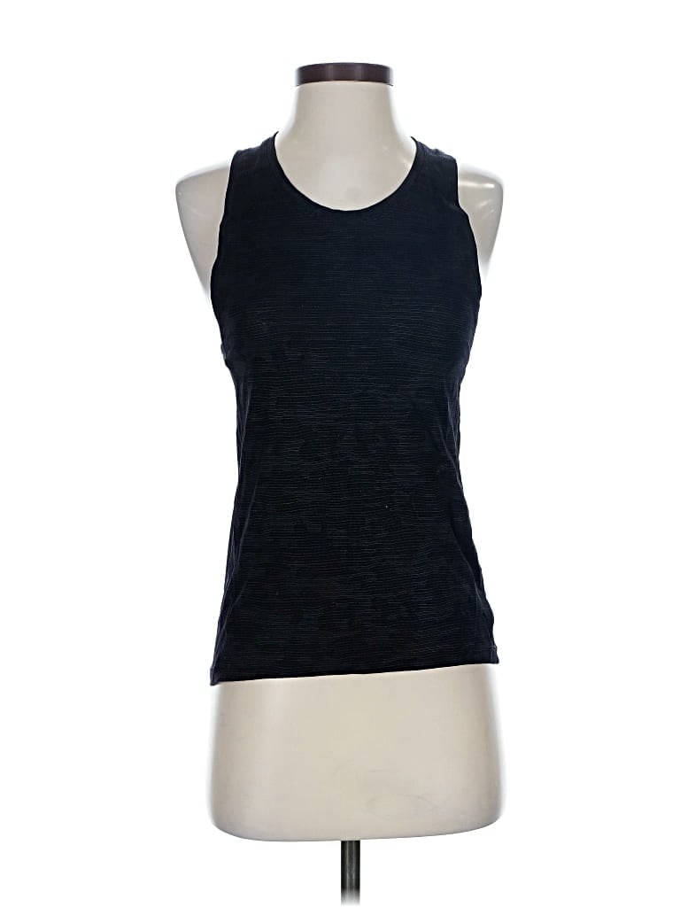 Pre-owned Lululemon Athletica Tank Top Black Halter Neckline Tops