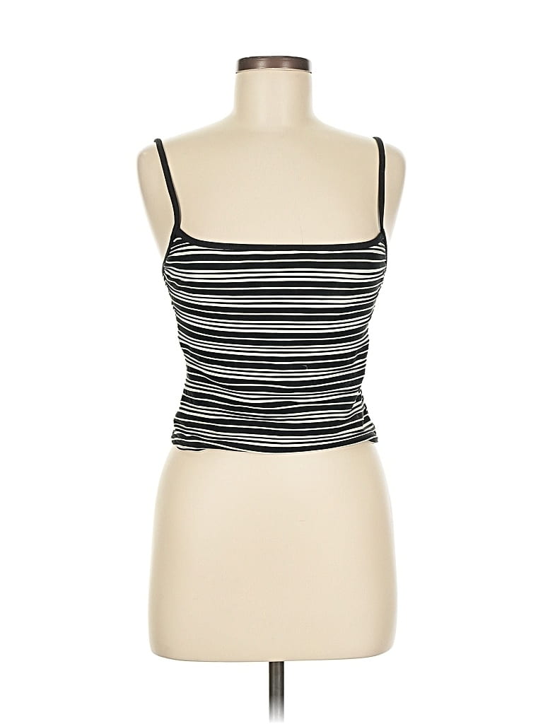 Pre-owned Anne Cole Tank Top Black Strapless Neckline Tops