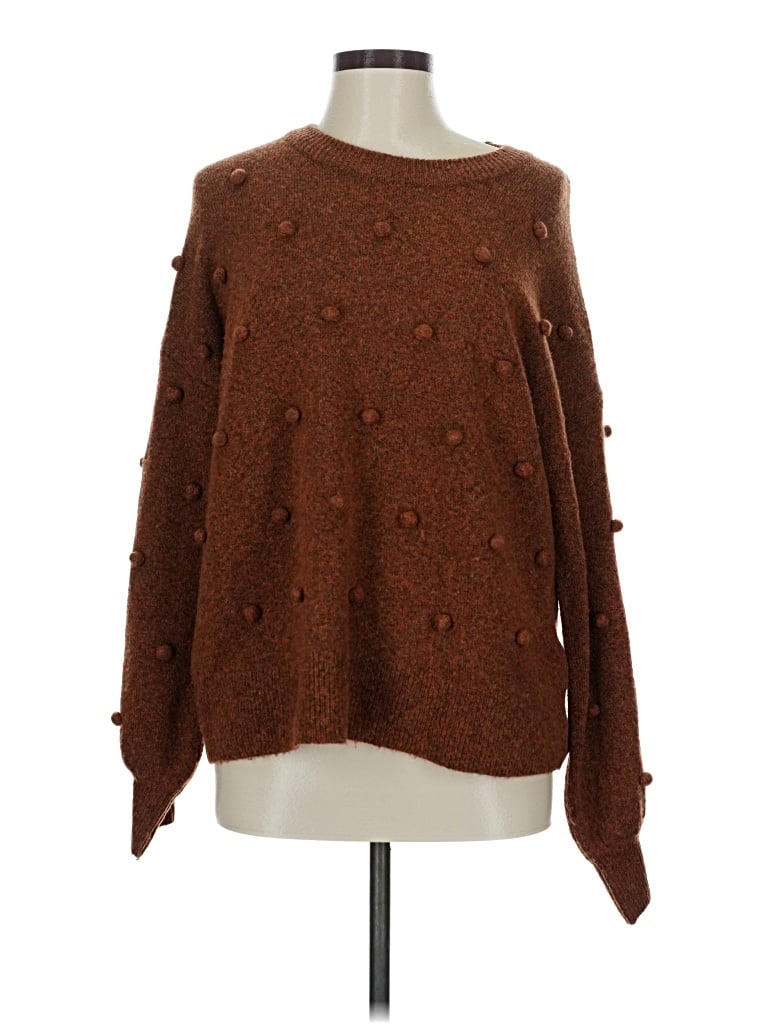 Pre-owned Madewell Pullover Sweater In Brown
