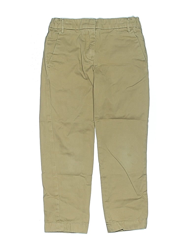 Pre-owned Crewcuts Kids' Khaki Pant In Brown