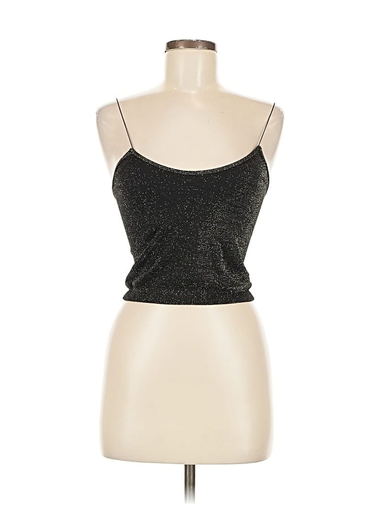 Pre-owned Intimately By Free People Tank Top Silver Strapless Neckline Tops