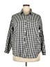 Unbranded Checkered-gingham Black 3/4 Sleeve Blouse Size 3X - photo 1
