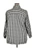 Unbranded Checkered-gingham Black 3/4 Sleeve Blouse Size 3X - photo 2