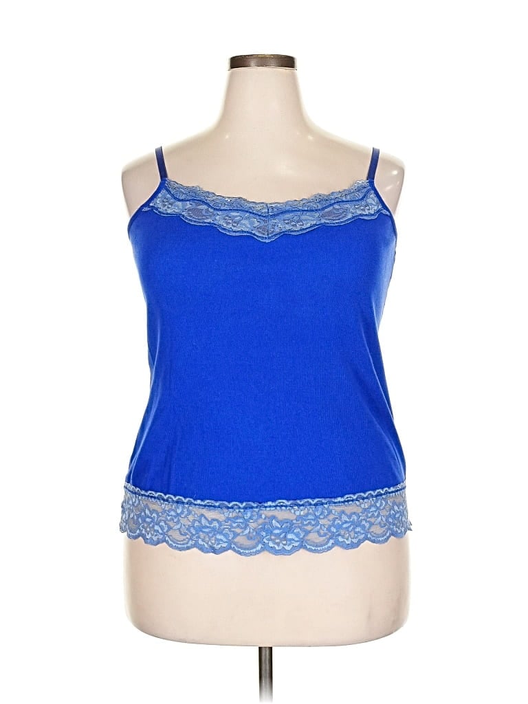 Pre-owned Cato Tank Top Blue Strapless Neckline Tops