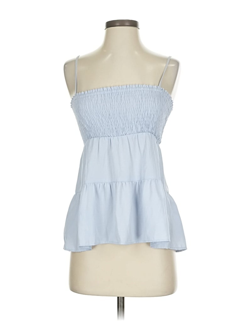 Pre-owned Paper Crane Sleeveless Blouse In Blue