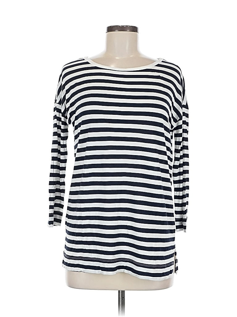 Pre-owned Ann Taylor Loft 3/4 Sleeve T-shirt In White