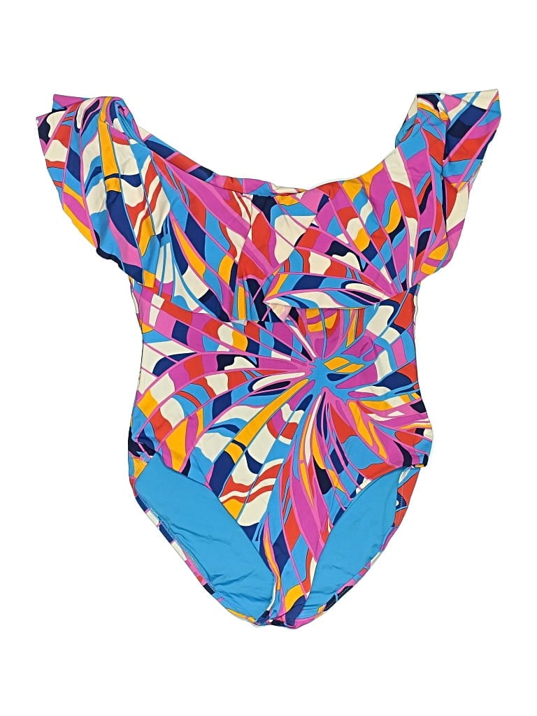 Pre-owned Trina Turk One Piece Swimsuit In Blue