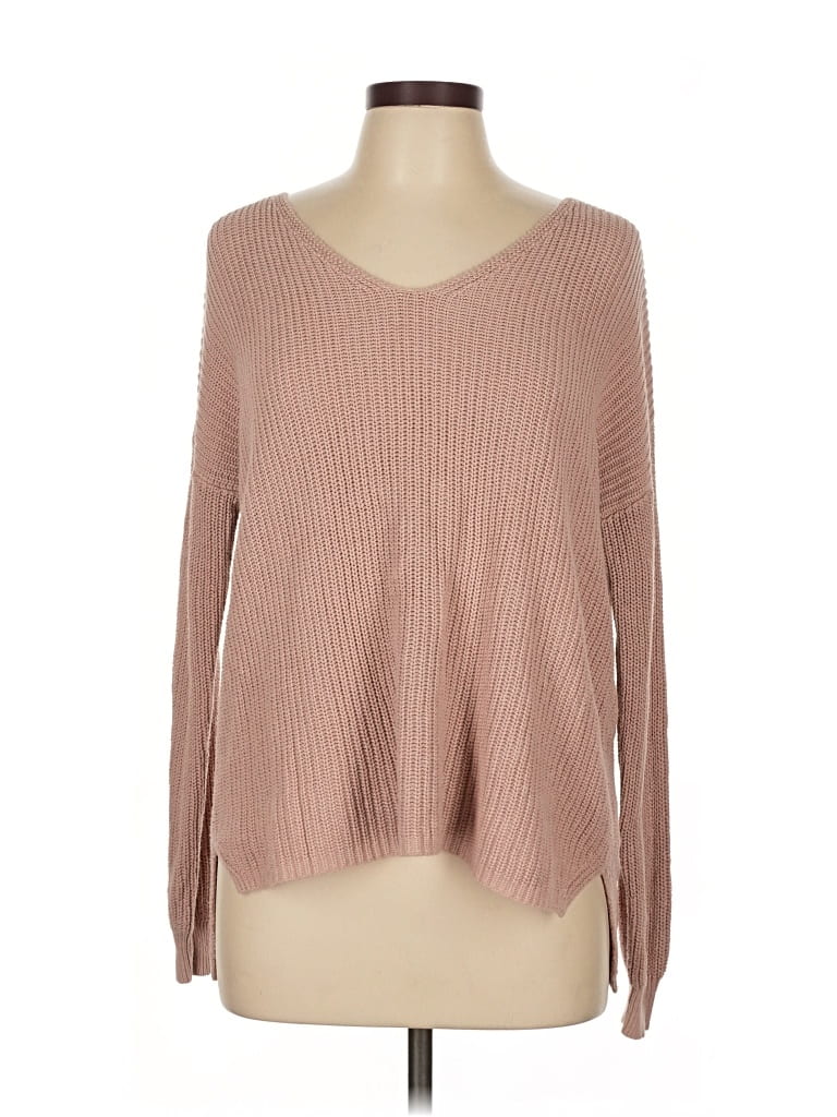 Pre-owned Michael Stars Pullover Sweater In Brown