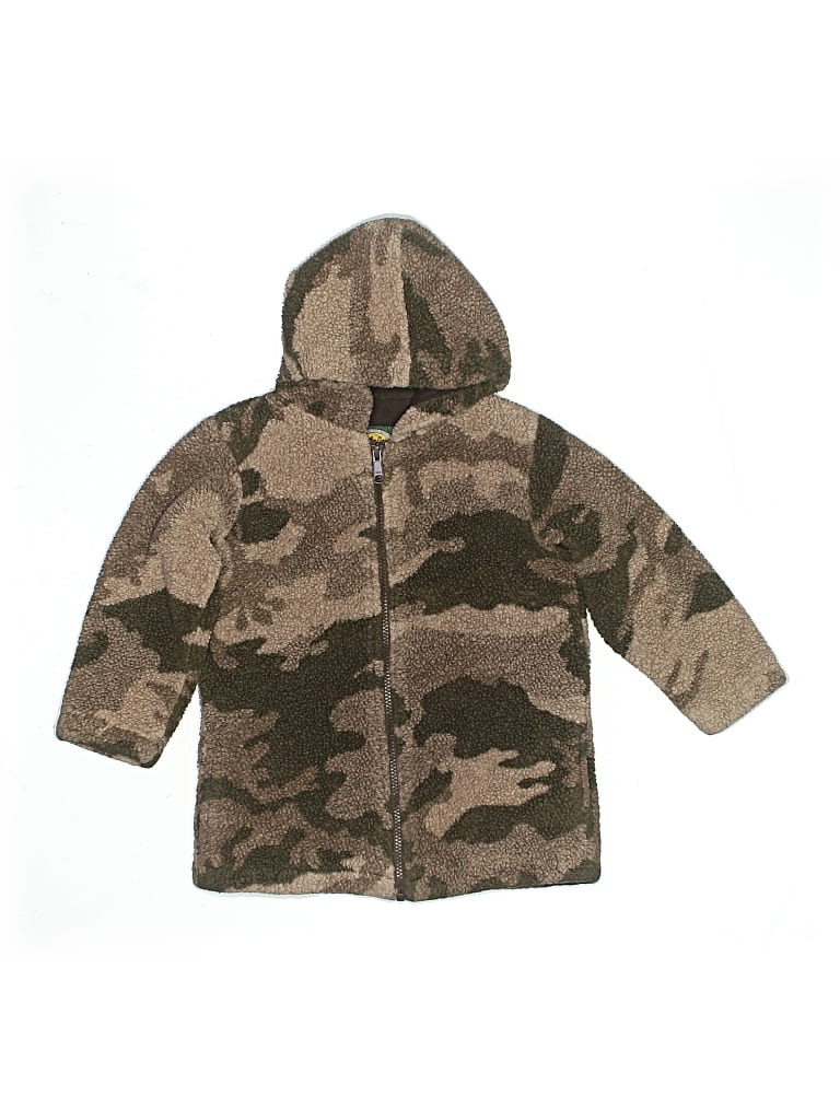 Pre-owned Cabela's Kids' Zip Up Hoodie In Brown