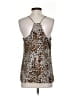Banana Republic 100% Polyester Brown Sleeveless Blouse Size S - photo 2