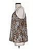 Banana Republic 100% Polyester Brown Sleeveless Blouse Size S - photo 5