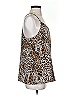 Banana Republic 100% Polyester Brown Sleeveless Blouse Size S - photo 4