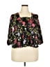 Left Coast by Dolan 100% Polyester Black 3/4 Sleeve Blouse Size S - photo 1