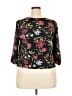 Left Coast by Dolan 100% Polyester Black 3/4 Sleeve Blouse Size S - photo 2