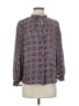 NSF Paisley Purple Long Sleeve Blouse Size P (petite) - photo 1