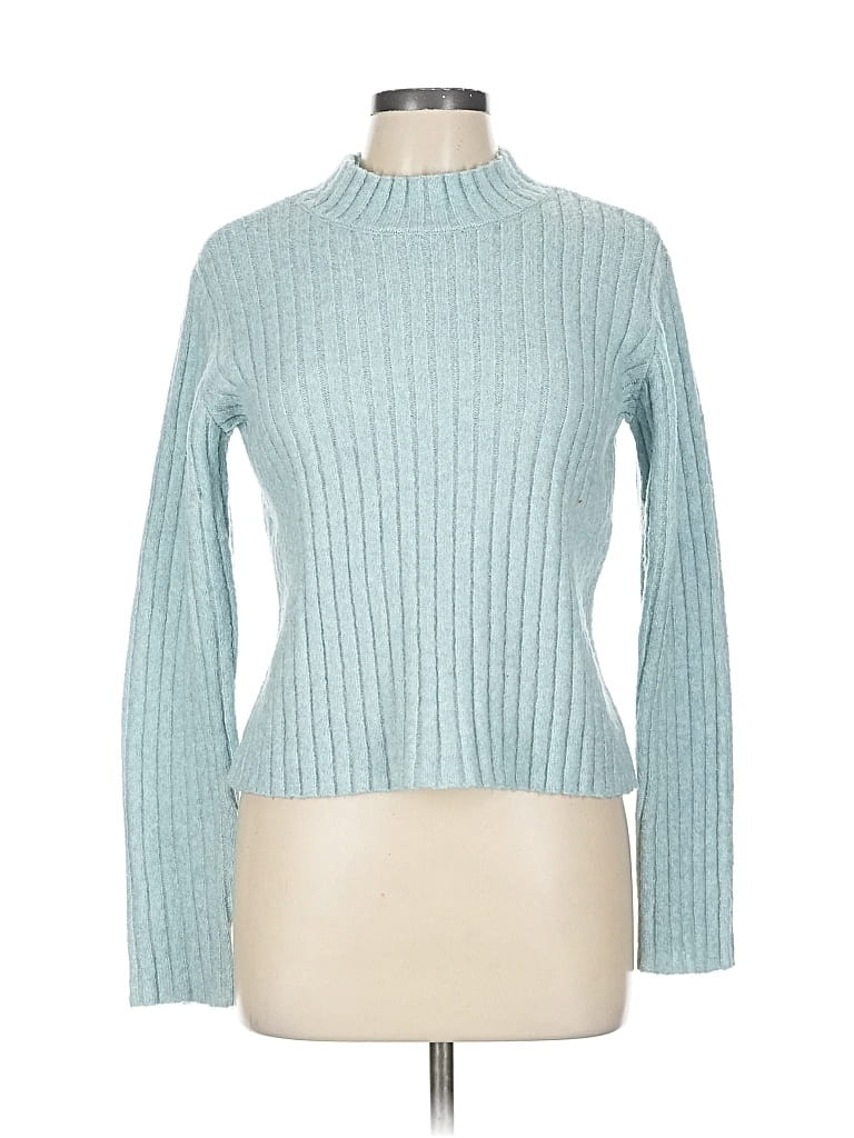Pre-owned Cupcakes And Cashmere Turtleneck Sweater In Blue