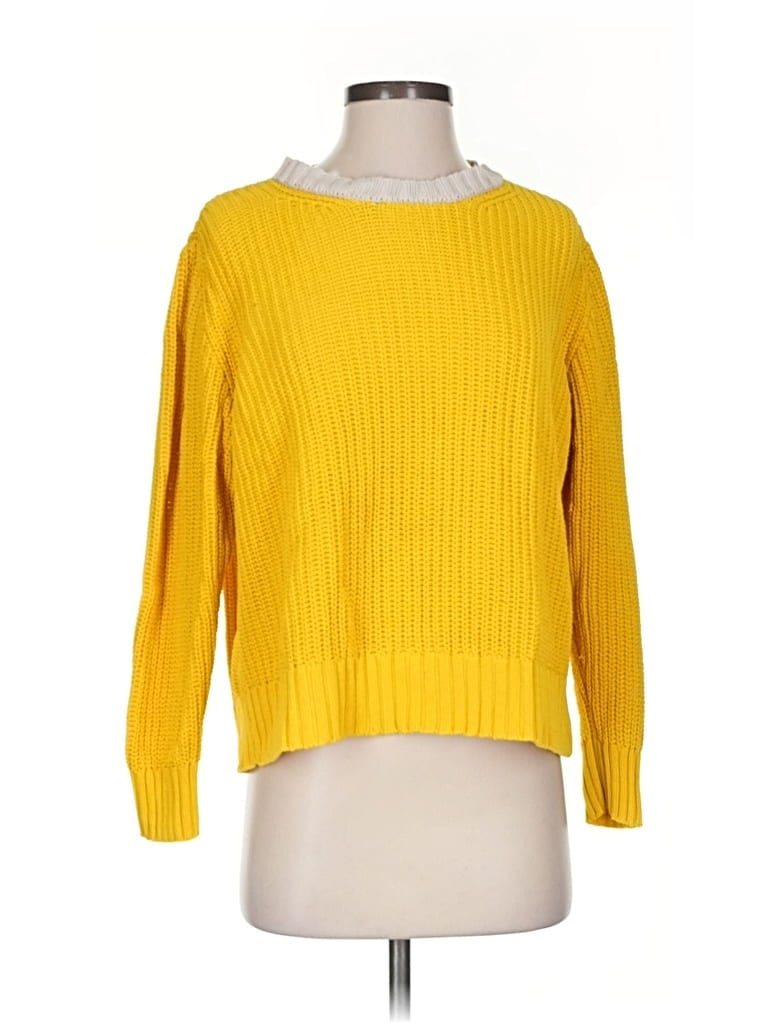 Pre-owned The Tiny Big Sister Pullover Sweater In Yellow