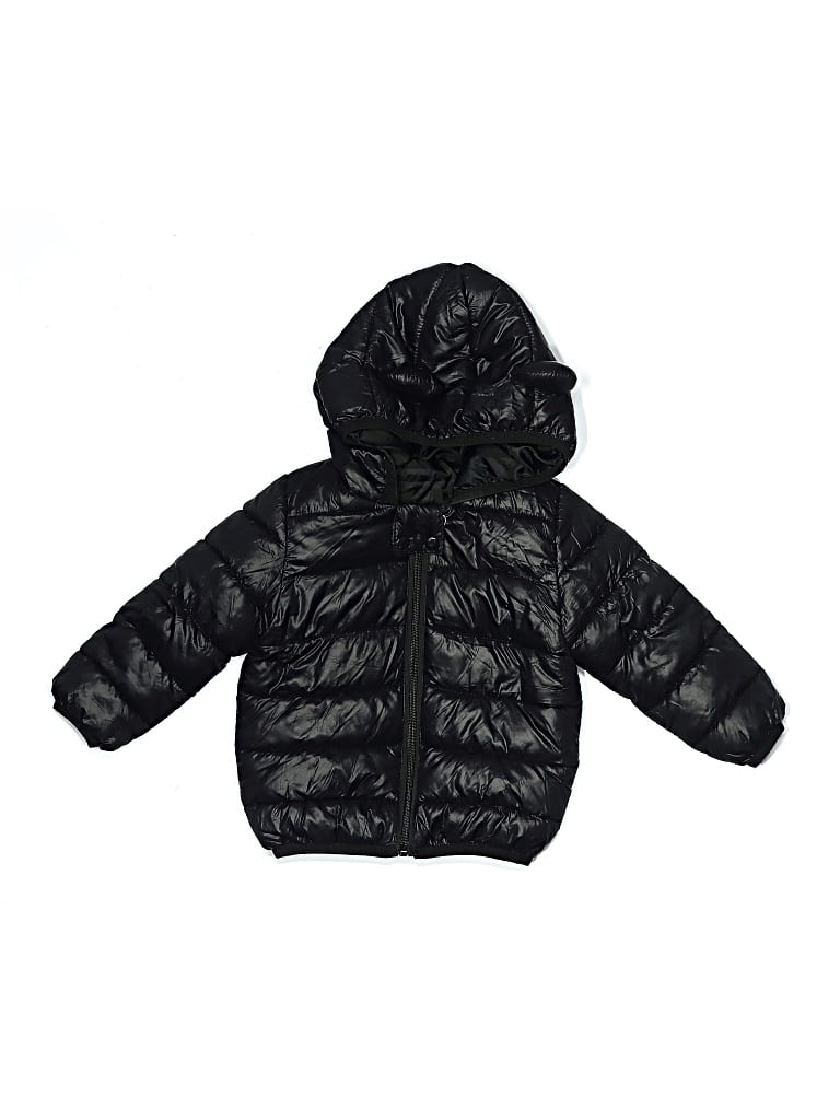 Pre-owned Unbranded Kids' Snow Jacket In Black