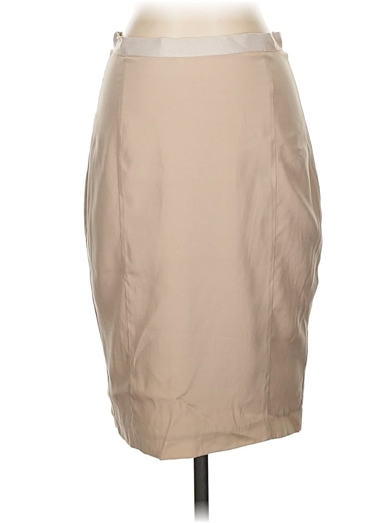 Pre-owned Guess By Marciano Silk Skirt In Brown