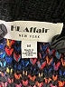 HL Affair 100% Acrylic Tie-dye Black Pullover Sweater Size M - photo 6