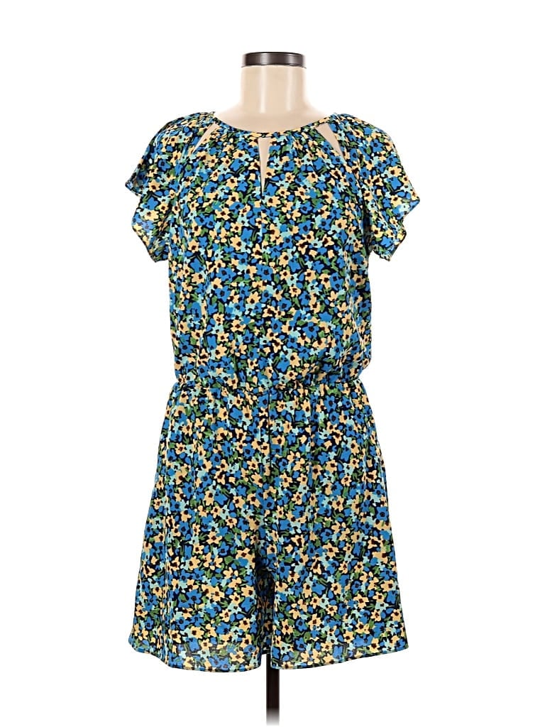 Pre-owned London Times Romper In Blue