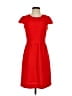 J.Crew 100% Polyester Solid Red Casual Dress Size 00 - photo 1