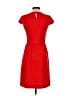 J.Crew 100% Polyester Solid Red Casual Dress Size 00 - photo 2