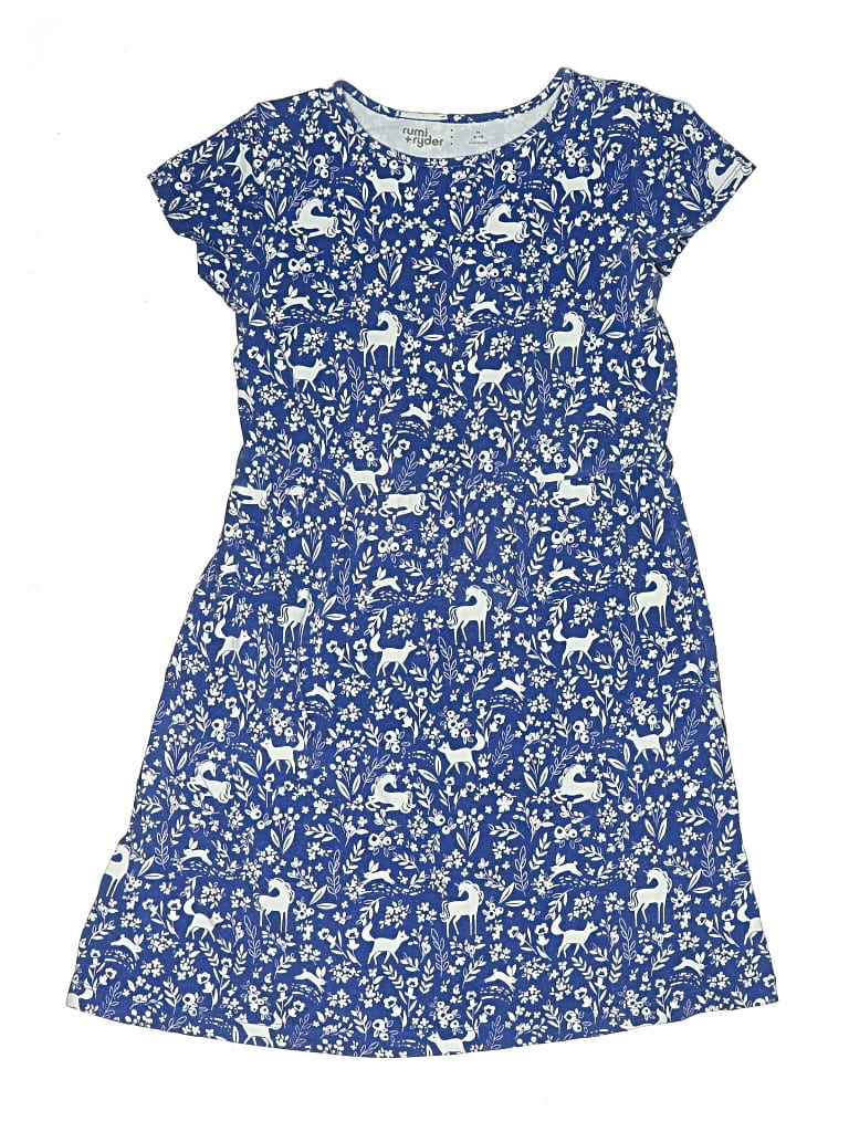 Pre-owned Rumi + Ryder Kids' Dress In Blue