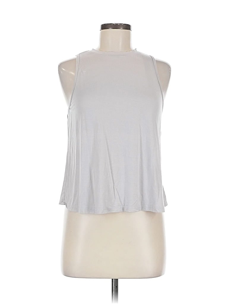 Pre-owned Unbranded Tank Top Silver Halter Neckline Tops