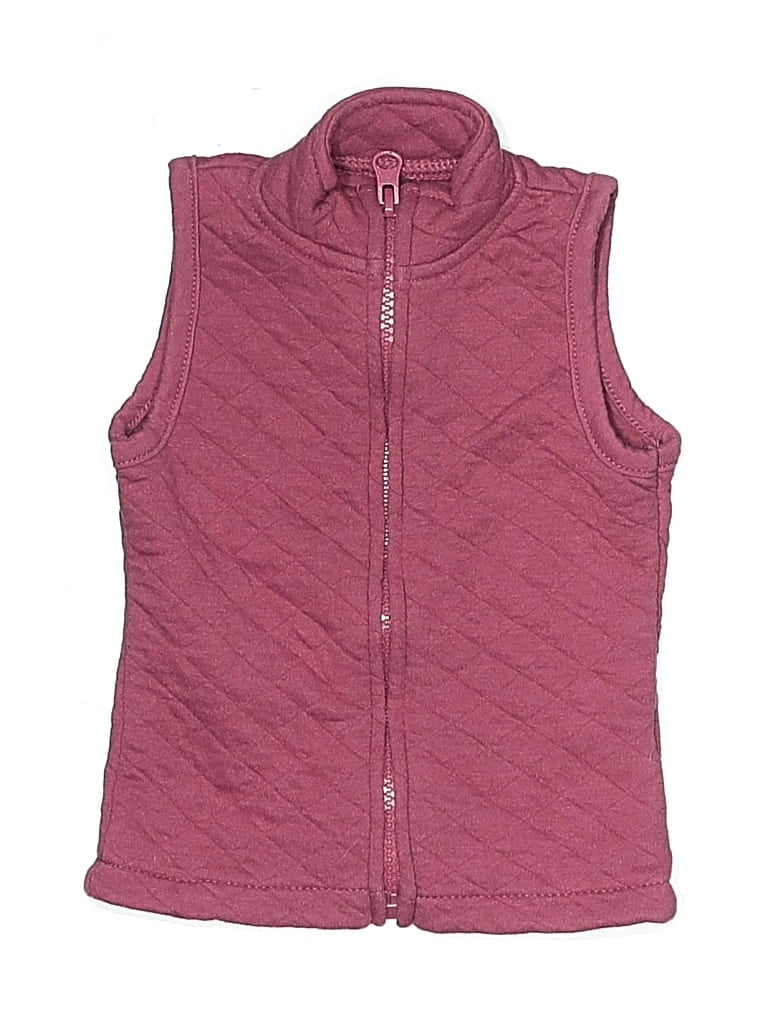 Pre-owned Chick Pea Babies' Vest In Burgundy