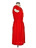 J.Crew 100% Polyester Solid Red Casual Dress Size 00 - photo 4