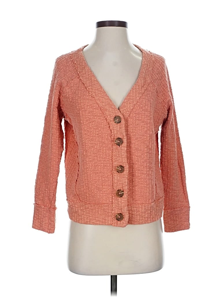 Pre-owned Two By Vince Camuto Cardigan Sweater In Orange