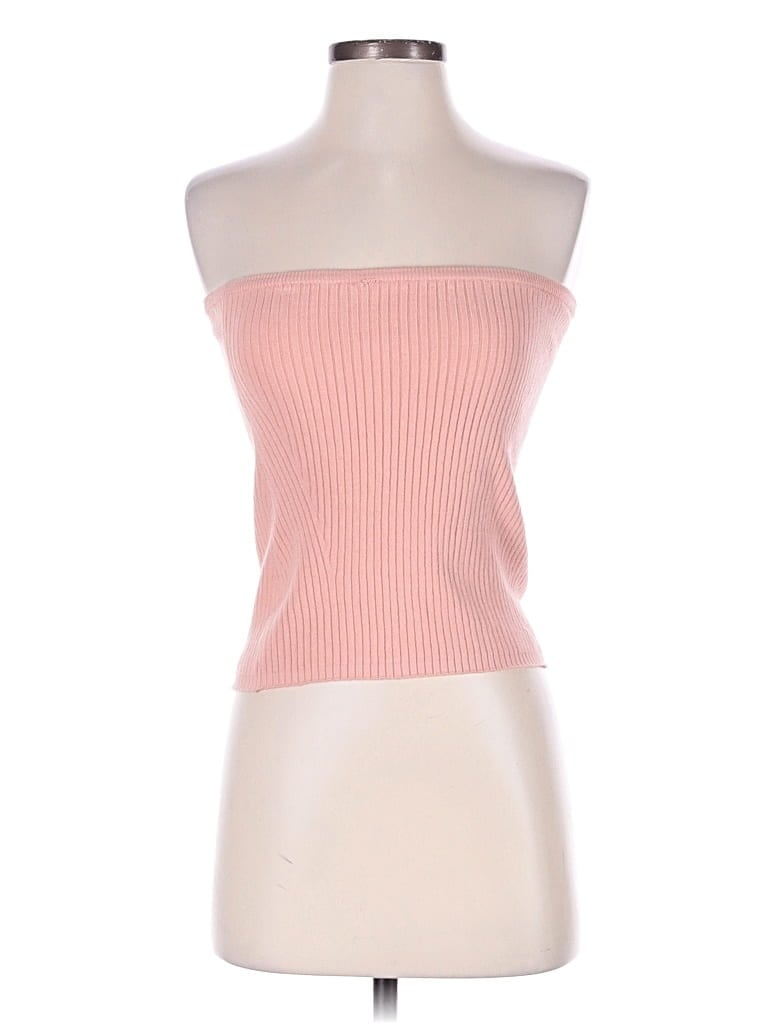 Pre-owned Express Outlet Tube Top Pink Strapless Neckline Tops