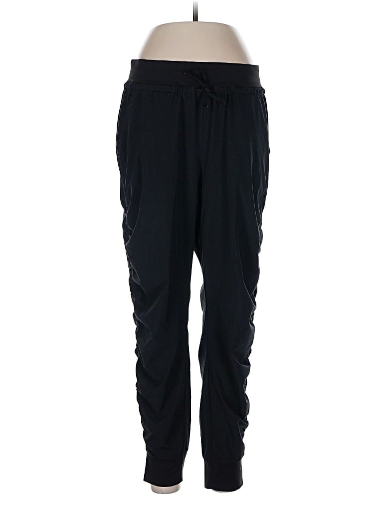 Pre-owned Athleta Track Pants In Black