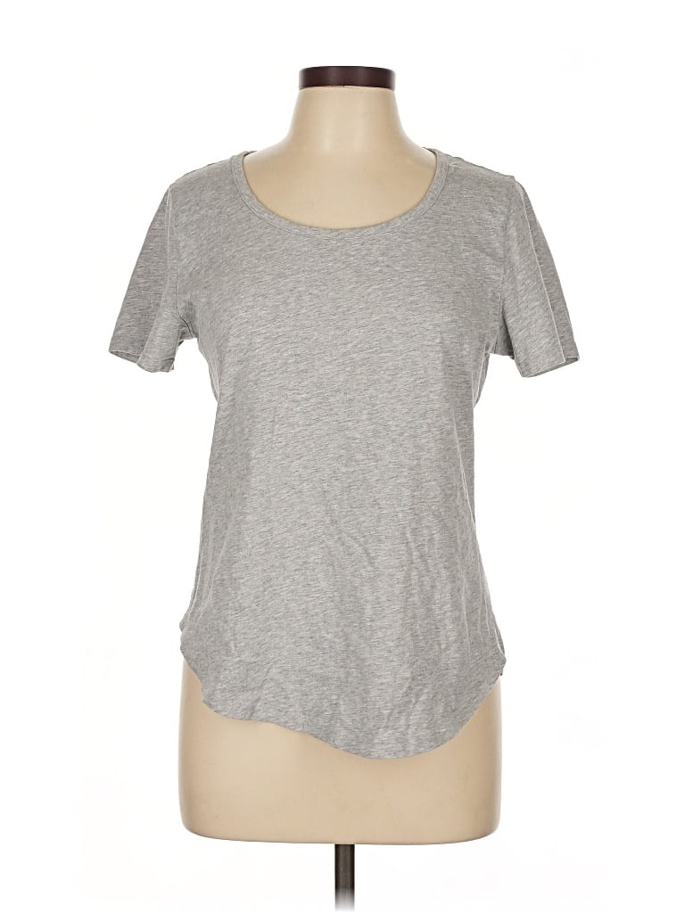 Pre-owned Ann Taylor Short Sleeve T-shirt In Gray