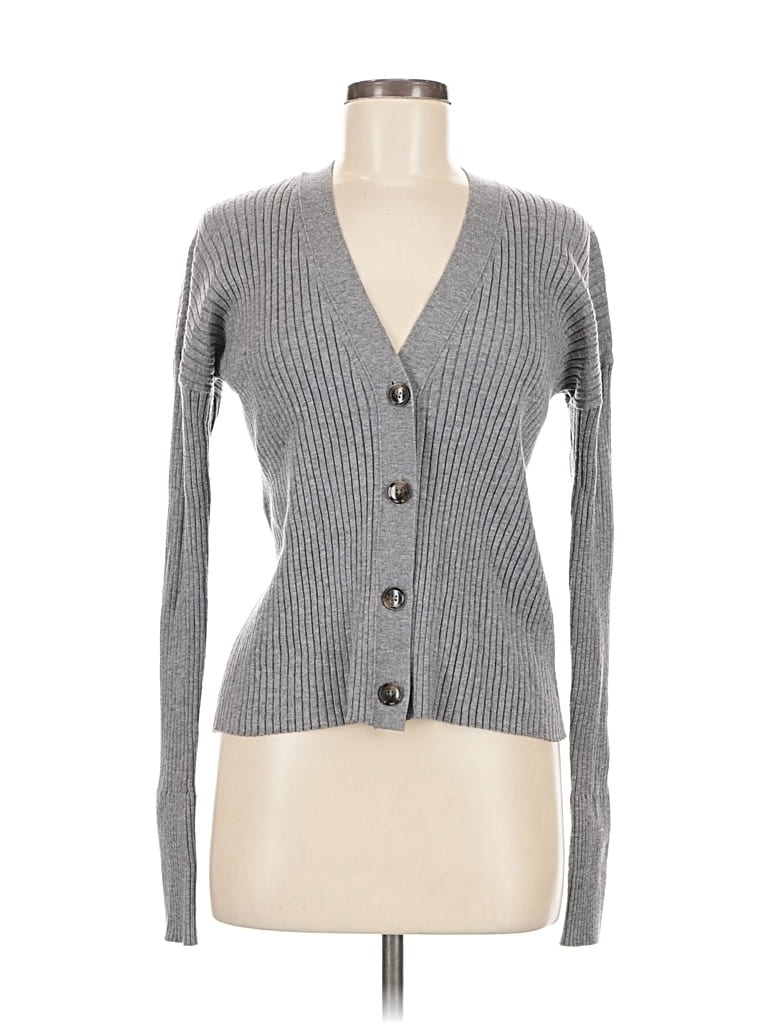 Pre-owned Banana Republic Cardigan Sweater In Gray