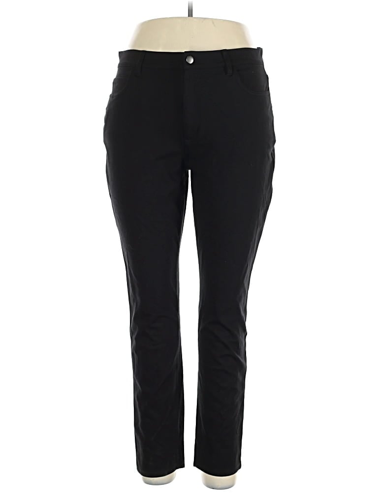 Pre-owned Eileen Fisher Active Pants In Black