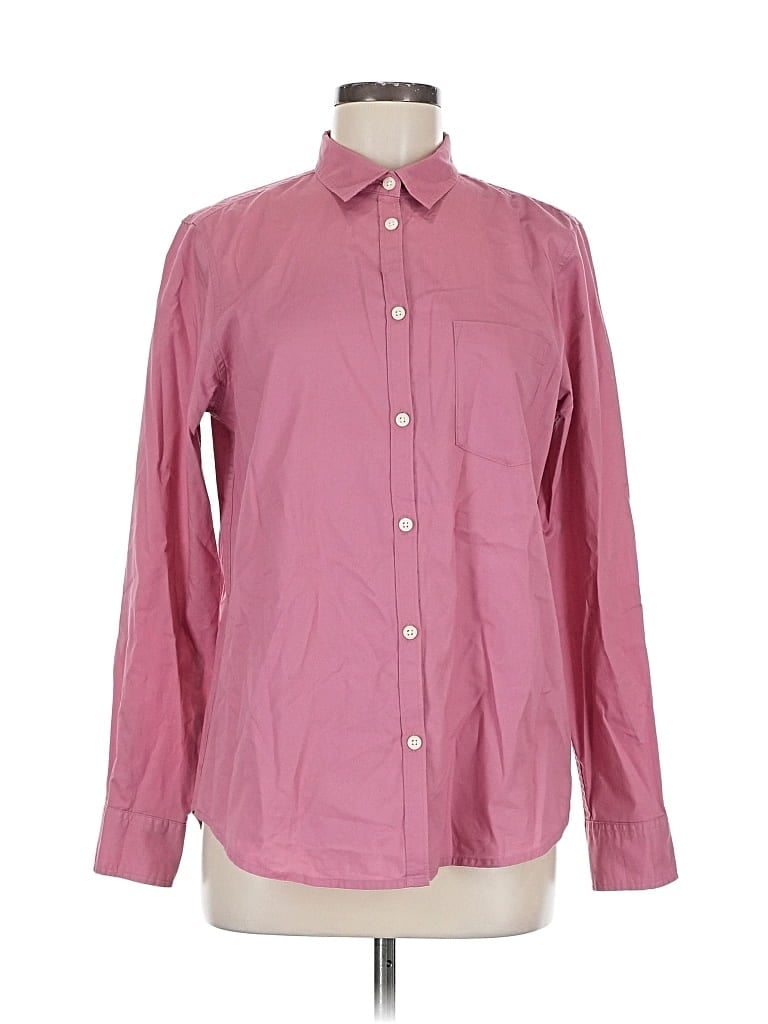 Pre-owned Gap Long Sleeve Button Down Shirt In Pink
