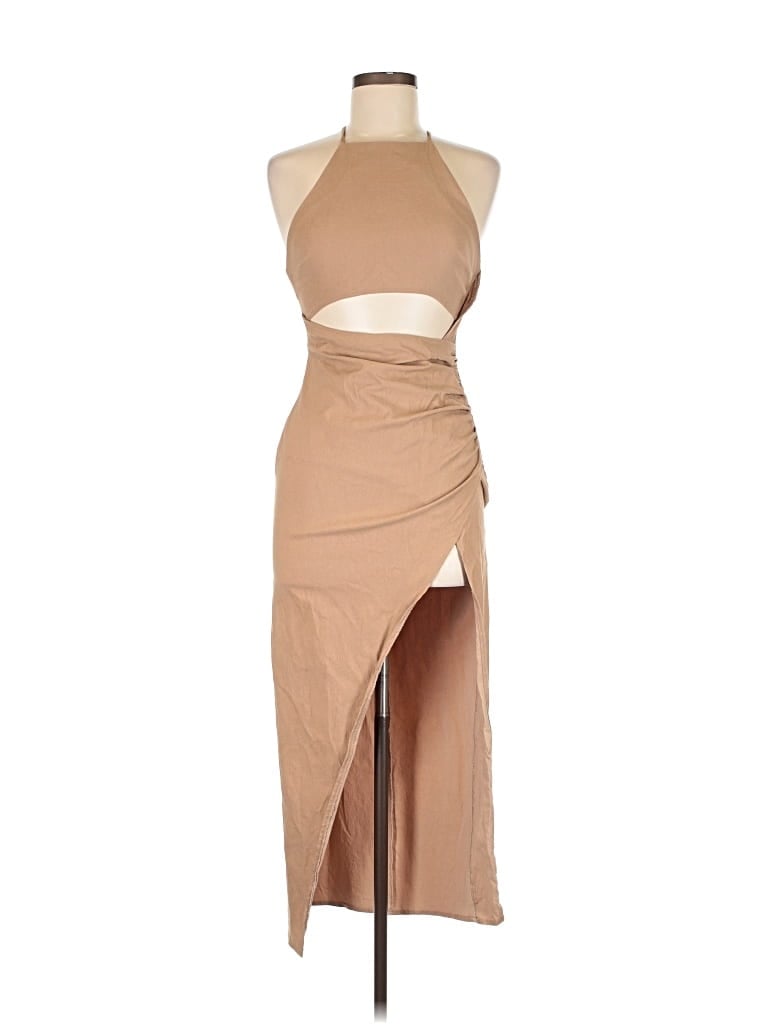 Pre-owned Asos Design Cocktail Dress In Brown