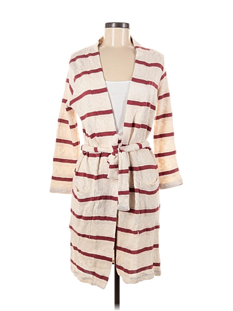 Pre-owned Splendid Cardigan Sweater In Burgundy