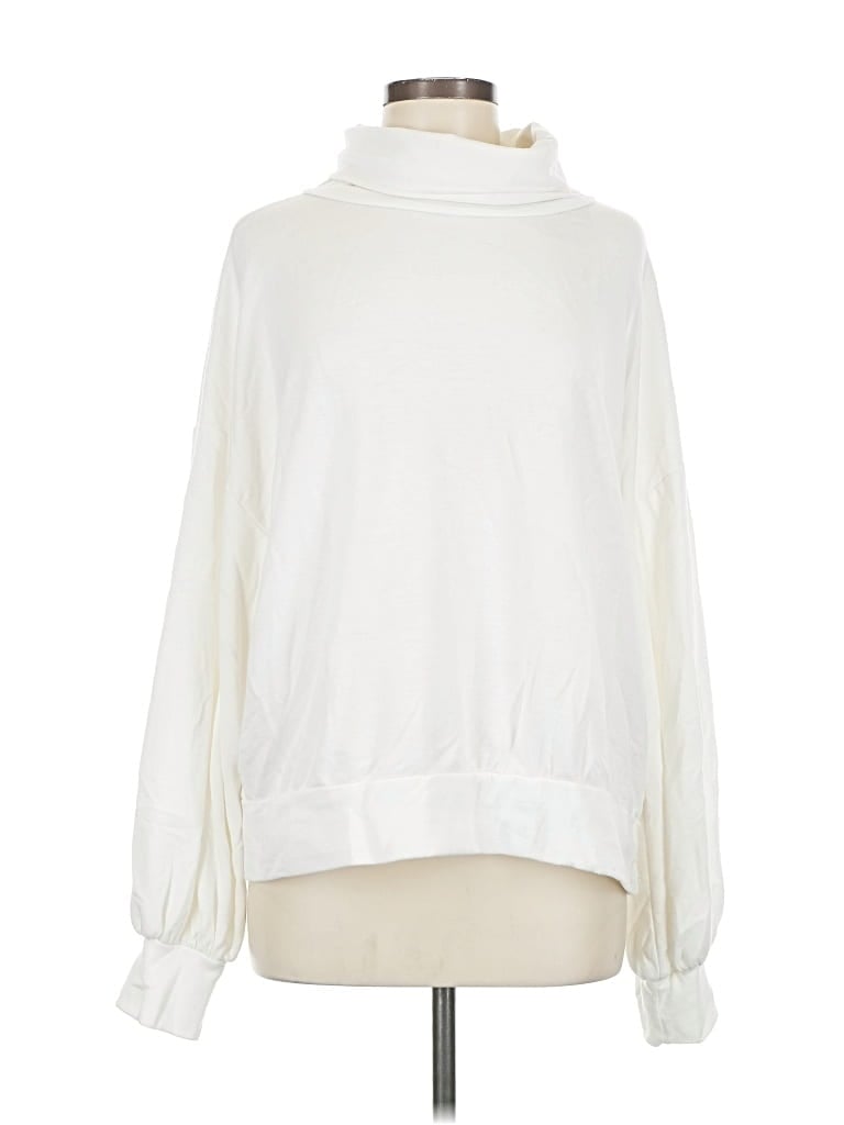 Pre-owned Lulus Turtleneck Sweater In White