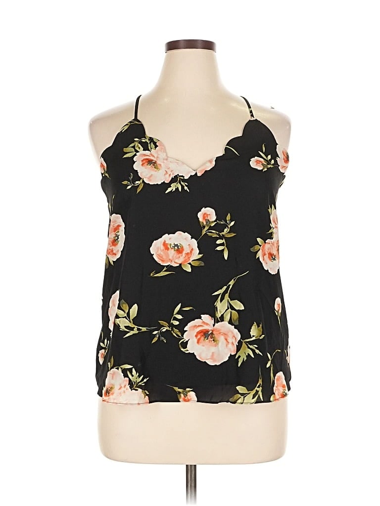 Pre-owned Nine Britton Sleeveless Blouse In Black