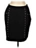 Dots Solid Black Casual Skirt Size L - photo 1